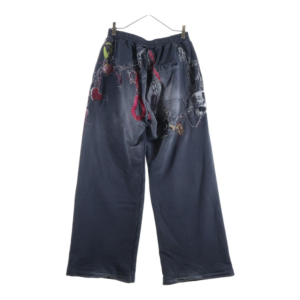 doublet(ダブレット) 25AW EMBROIDERED CHAIN SWEATPANTS エンブロイダリーチェーンスウェットパンツ グレー 25AW43PT328