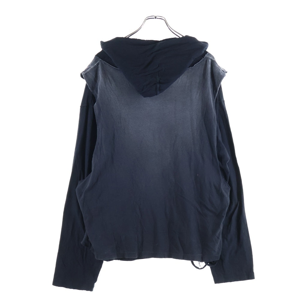 KAMIYA(カミヤ) JEALOUSY BOY DOKING HOODIE ドッキングフーディー ブラック G16HD076