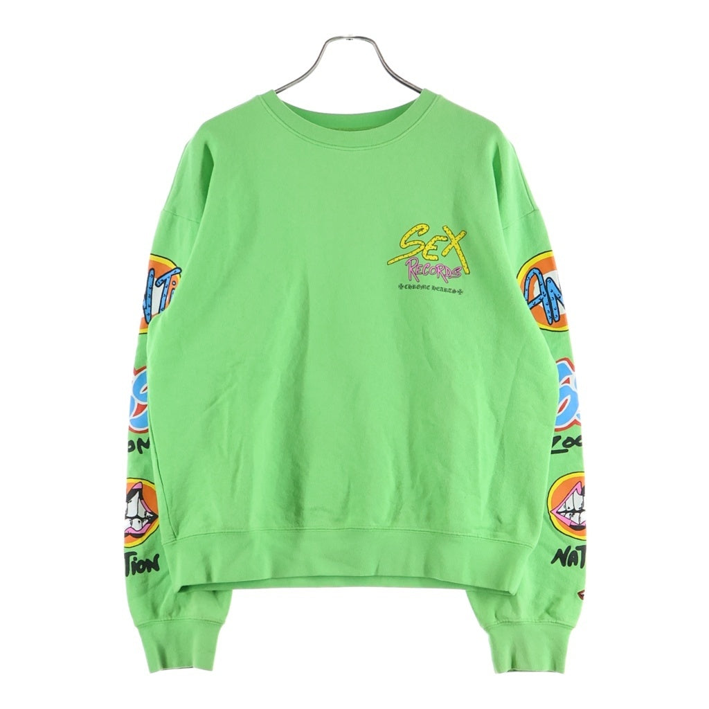 CHROME HEARTS(クロムハーツ) ×MATTY BOY SEX RECORDS CREWNECK SWEATSHIRT マッティボーイ セックス レコーズ クルーネック スウェット トレーナー グリーン