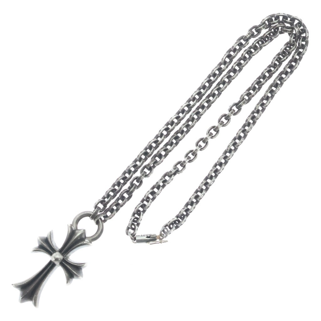 CHROME HEARTS(クロムハーツ) 20inch PPR CHN SML CH CRS ペーパーチェーンスモールCHクロス シルバーネックレス