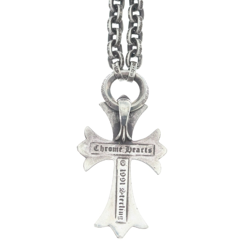 CHROME HEARTS(クロムハーツ) 20inch PPR CHN SML CH CRS ペーパーチェーンスモールCHクロス シルバーネックレス