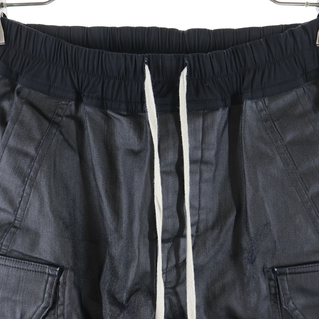 Rick Owens(リックオウエンス) MASTODON CARGO マストドン コーティングカーゴパンツ ブラック RP01D2323-SCT