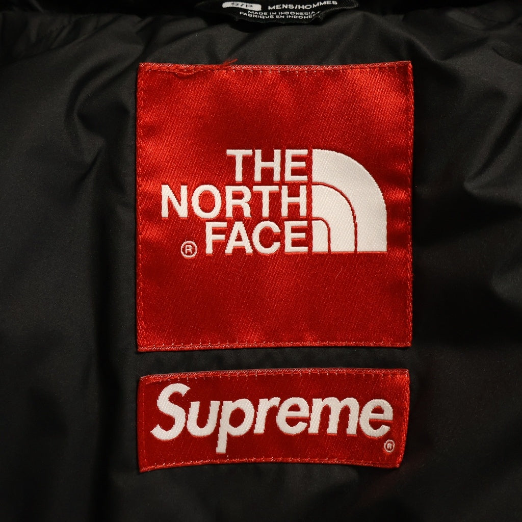 SUPREME(シュプリーム) 13AW ×THE NORTH FACE Fur Print Nuptse Jacket ノースフェイス ファープリント ダウンジャケット ブラック/ブラウン ND01340