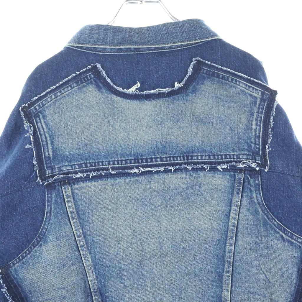 JUNYA WATANABE COMME des GARCONS(ジュンヤワタナベ コムデギャルソン) 綿デニム製品加工カスタマイズ デニムジャケット ブルー WO-J207
