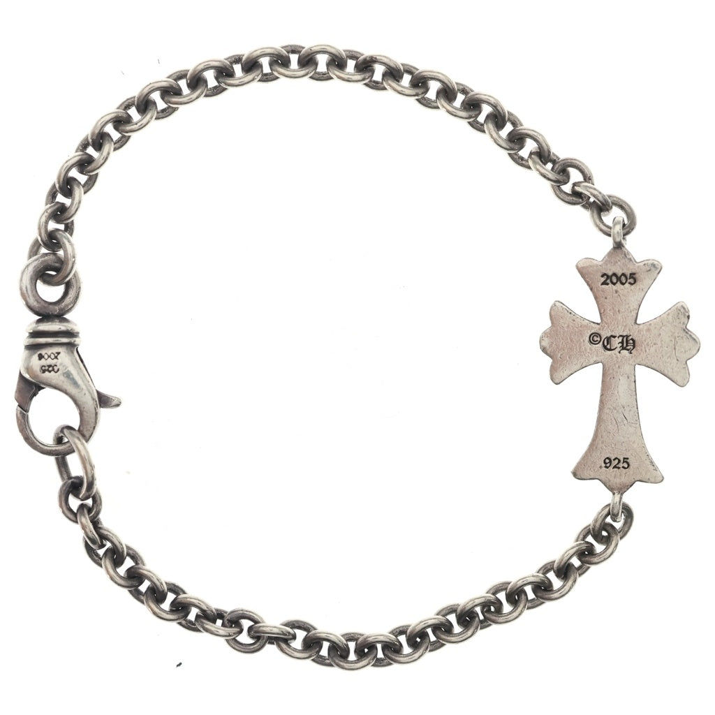 CHROME HEARTS(クロムハーツ) CHN TNY CH CRS タイニーCHクロスチェーン シルバーブレスレット