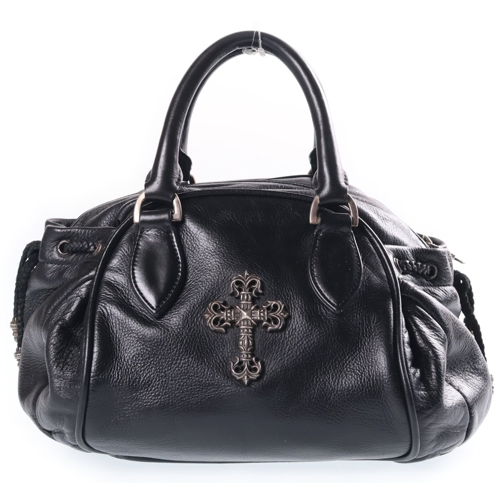 CHROME HEARTS(クロムハーツ) SQUIRRELY JO フィリグリー装飾レザーハンドバッグ ブラック