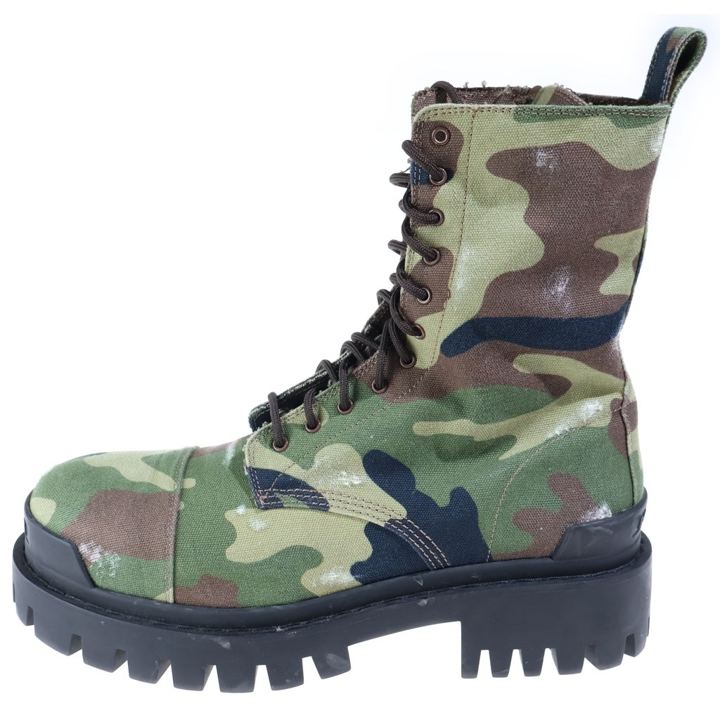 BALENCIAGA(バレンシアガ) 24SS STRIKE BOOT L20 ストライクコンバットブーツ カモフラ カーキ