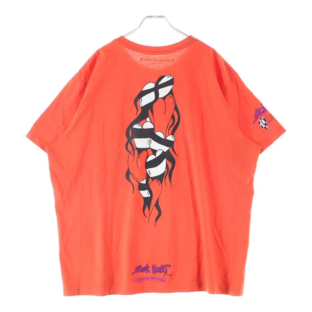 CHROME HEARTS(クロムハーツ) PRO U S/S TEE ORANGE MATTY BOY マッティボーイチョンパープリテンス ショートスリーブ 半袖Tシャツ バーミリオン オレンジ