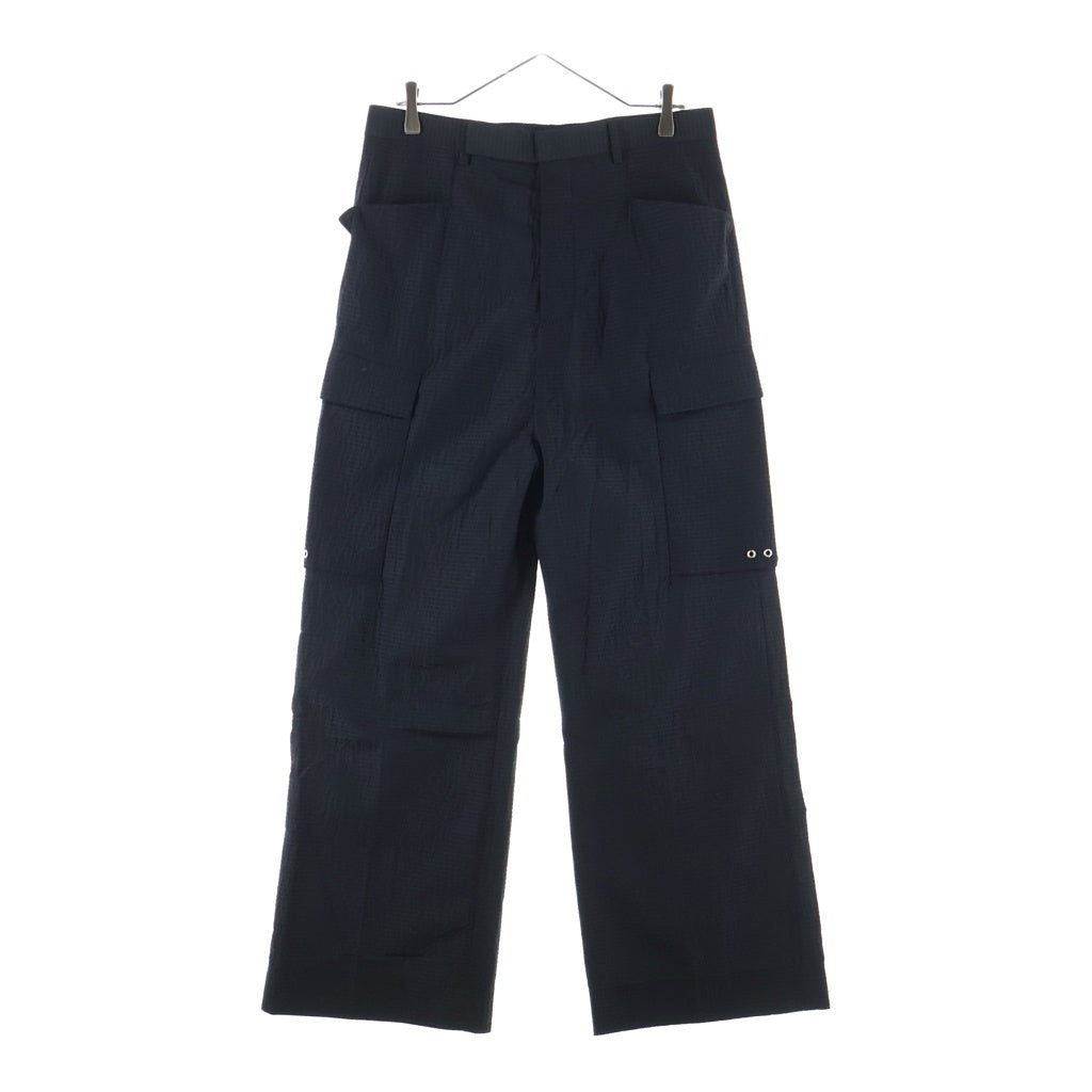 Rick Owens(リックオウエンス) 19SS NYLON WOOL CARGO LONG PANTS ナイロンウールカーゴパンツ ブラック RU19S2354-WKR
