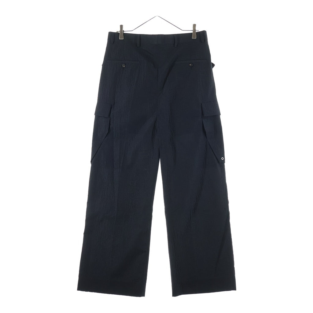 Rick Owens(リックオウエンス) 19SS NYLON WOOL CARGO LONG PANTS ナイロンウールカーゴパンツ ブラック RU19S2354-WKR