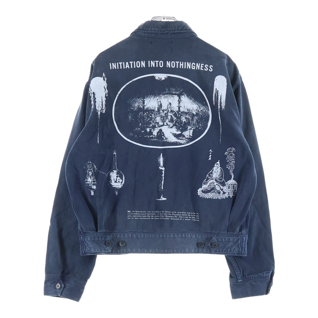 ENFANTS RICHES DEPRIMES(アンファンリッシュデプリメ) 26SS MECHANICS JACKET メカニクスジャケット ダメージ加工ジップアップブルゾン ネイビー