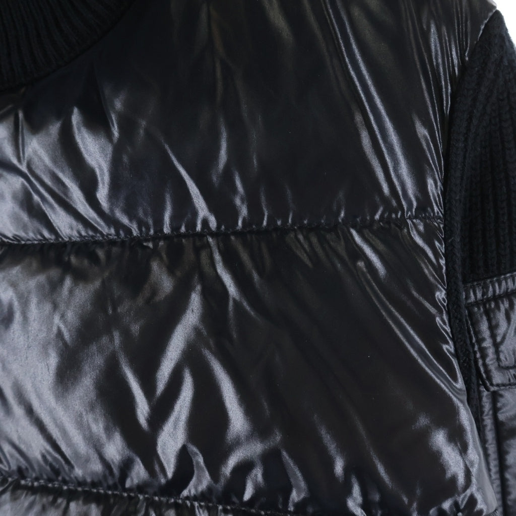 MONCLER(モンクレール) 22AW CARDIGAN TRICOT トリコット ニット切替ダウンカーディガン ブラック H20939B00026 M1131