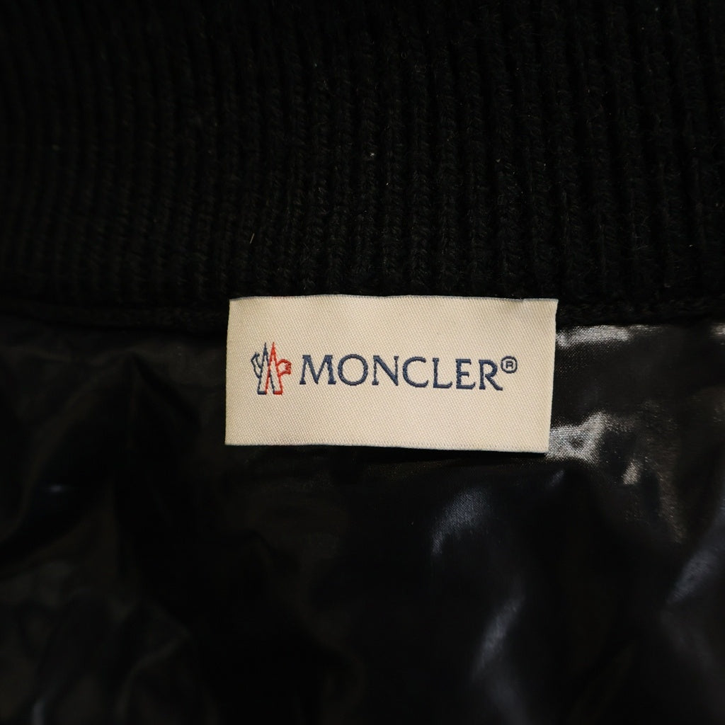 MONCLER(モンクレール) 22AW CARDIGAN TRICOT トリコット ニット切替ダウンカーディガン ブラック H20939B00026 M1131