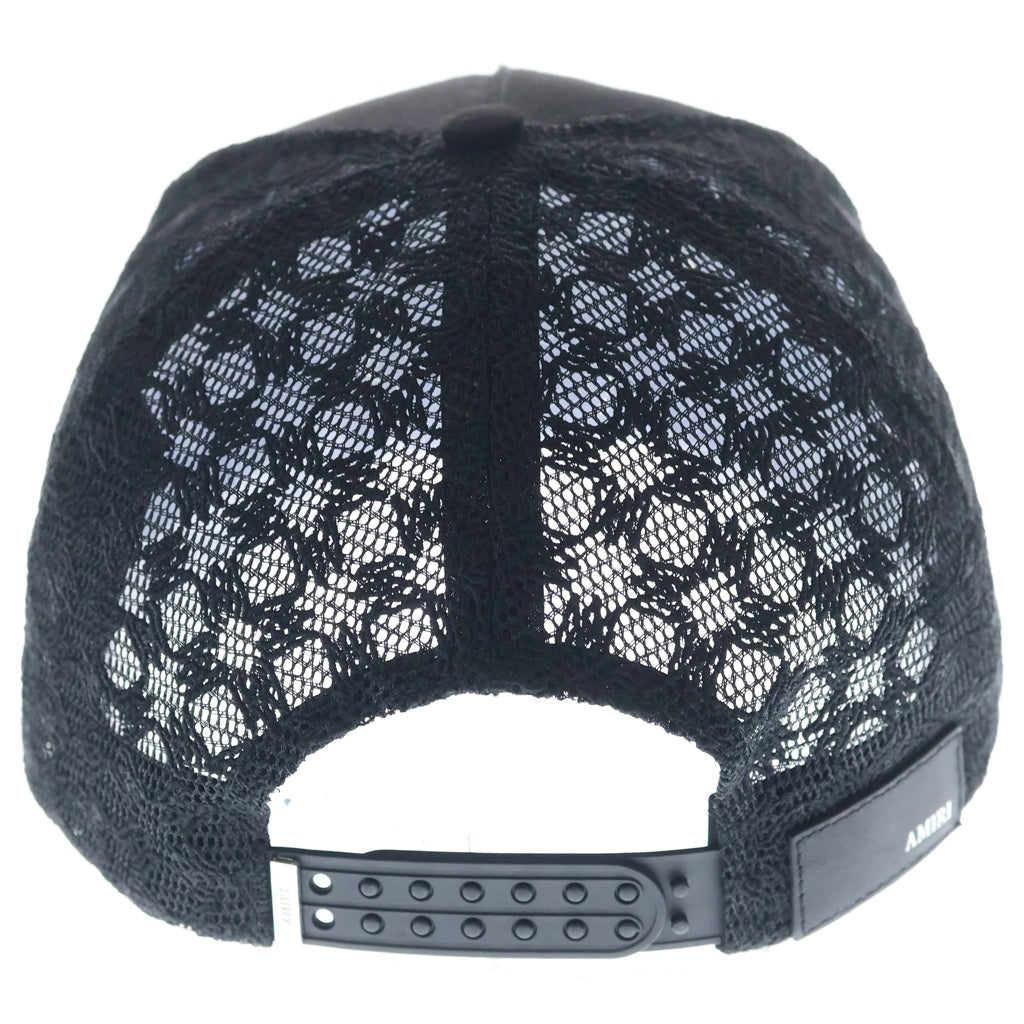 AMIRI(アミリ) MA LOGO TRUCKER HAT ロゴ刺繍 トラッカーメッシュキャップ ブラック