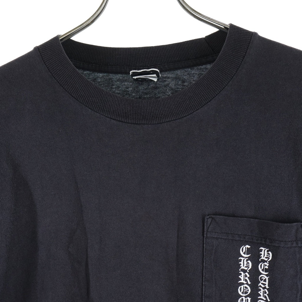 CHROME HEARTS(クロムハーツ) OLD CH SCROLL LOGO L/S TEE スクロールロゴ アームプリント 長袖Tシャツ ブラック
