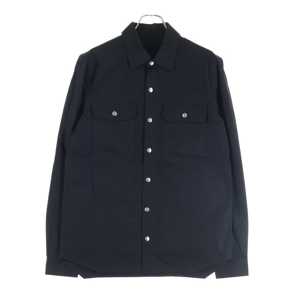 Rick Owens(リックオウエンス) 21SS OUTERSHIRT アウターシャツ スナップボタンシャツ ブラック RU21S6729-TE