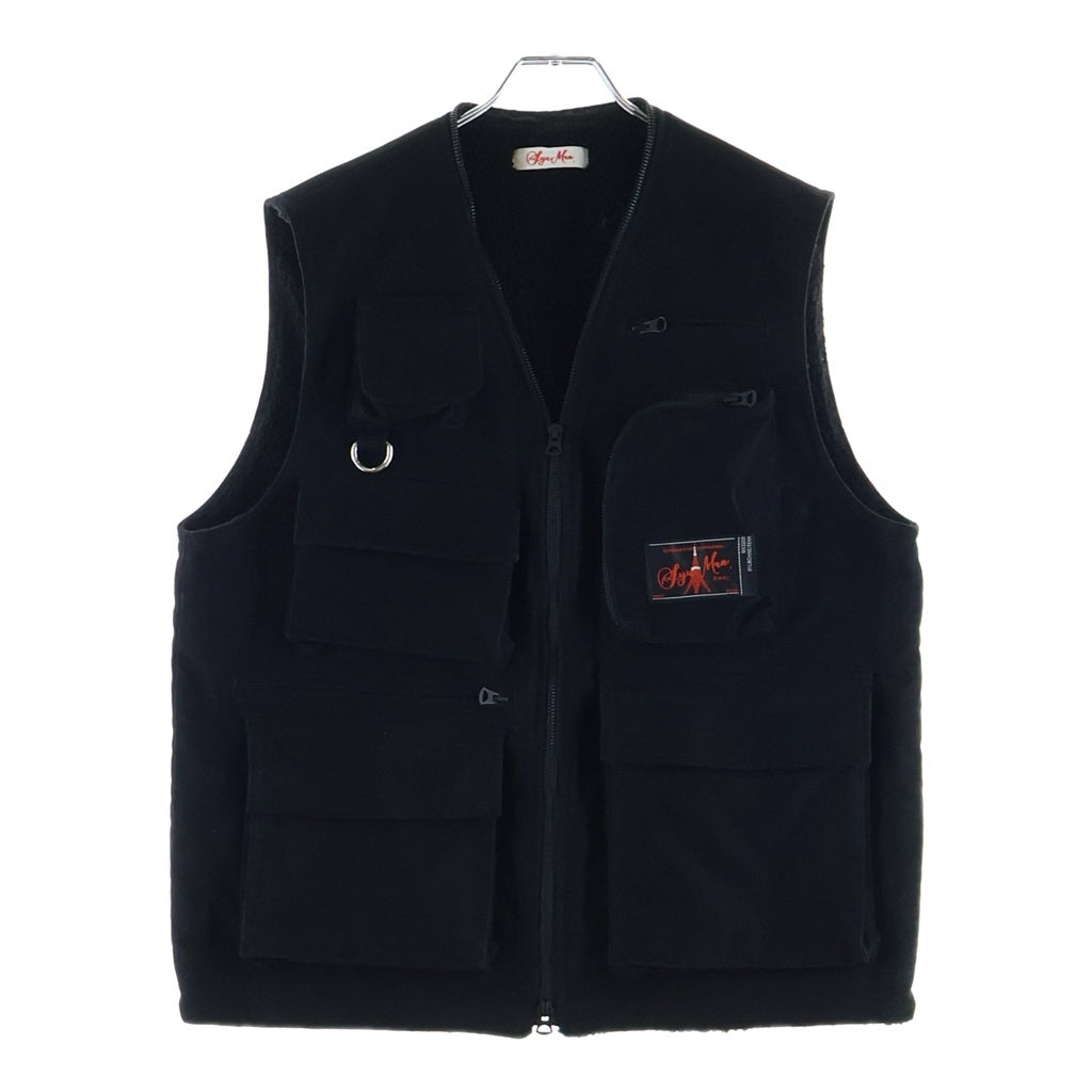 SyuMan(シューマン) 25AW TACTICAL REVERSIBLE VEST MOLESKIN モールスキン タクティカルリバーシブルベスト ブラック
