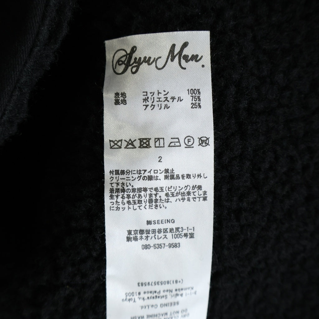 SyuMan(シューマン) 25AW TACTICAL REVERSIBLE VEST MOLESKIN モールスキン タクティカルリバーシブルベスト ブラック