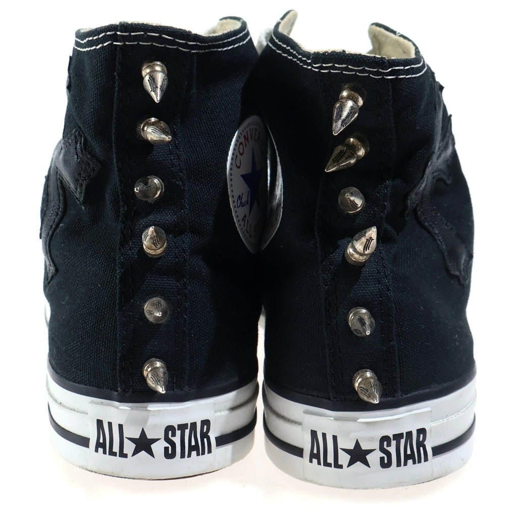 CHROME HEARTS(クロムハーツ) ×CONVERSE SPIKE CROSS PATCH SNEAKER コンバース スパイク クロスパッチ付き ハイカットスニーカー ブラック US7/25.5cm