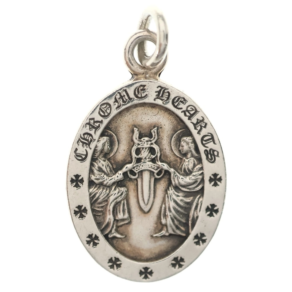 CHROME HEARTS(クロムハーツ) ANGEL MEDAL OVAL オーバルエンジェルメダル ペンダントトップ シルバー BCA207