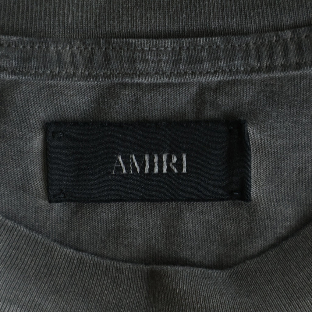 AMIRI(アミリ) QUALITY GOODS TEE クオリティーグッズ フェード加工半袖Tシャツ グレー AMTOJR1194
