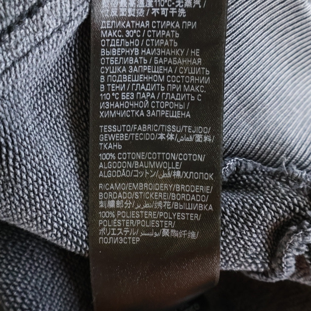 BALENCIAGA(バレンシアガ) 25SS ペイント加工 両面ロゴ刺繍プルオーバーパーカー グレー 767877 TRVI9
