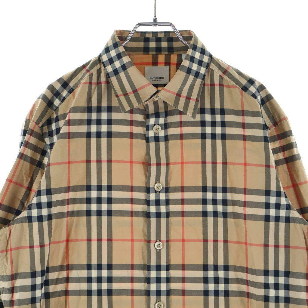 BURBERRY(バーバリー) NOVACHECK SHIRT ノヴァチェック 長袖シャツ ベージュ 8020863
