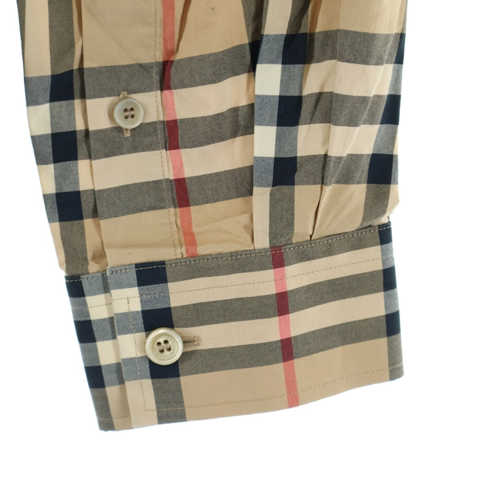 BURBERRY(バーバリー) NOVACHECK SHIRT ノヴァチェック 長袖シャツ ベージュ 8020863