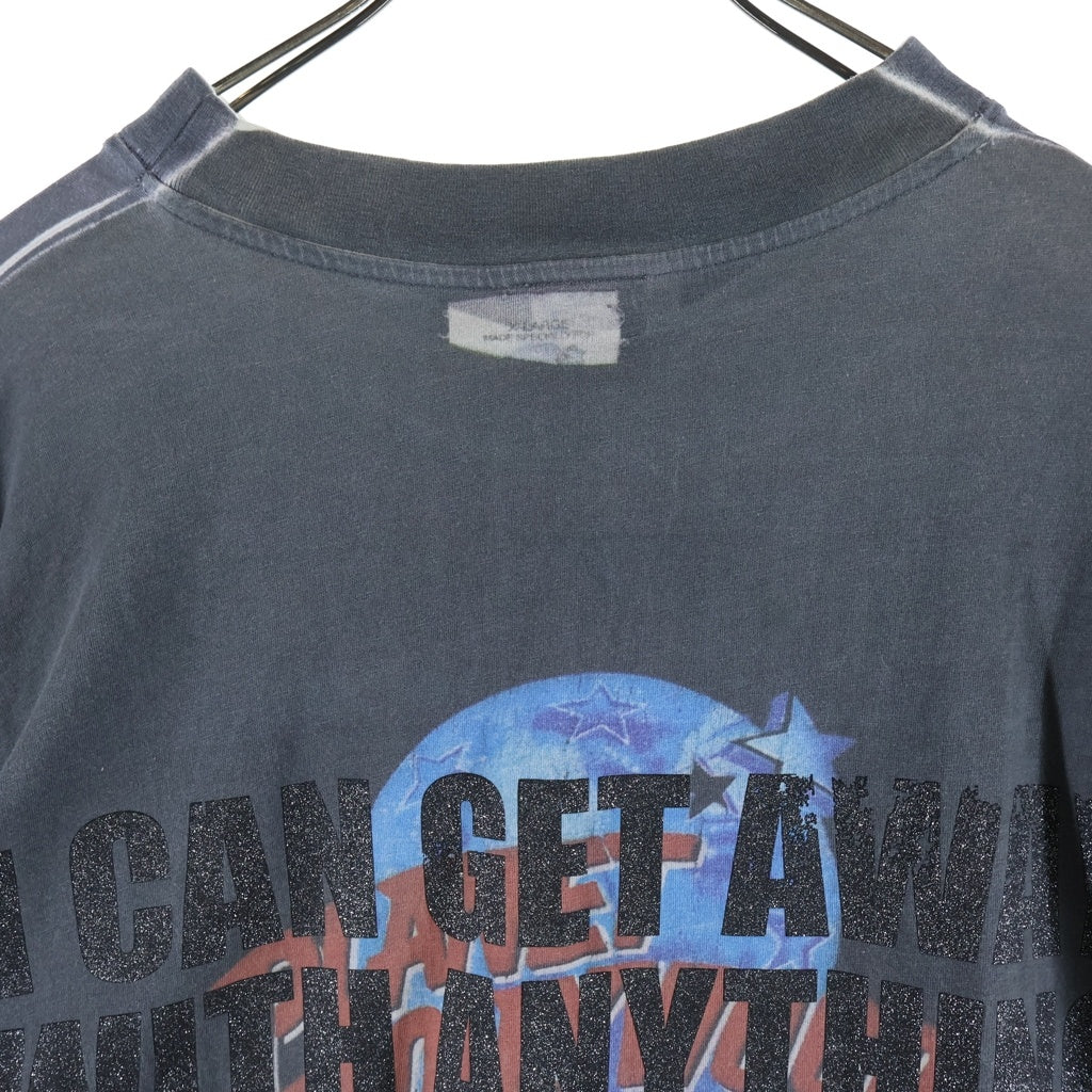 VETEMENTS(ヴェトモン) Demnas Favorite Naughty Angel L/S Tee 転写プリントオーバーサイズロングスリーブ Tシャツカットソー グレー/ホワイト UAH19TR327