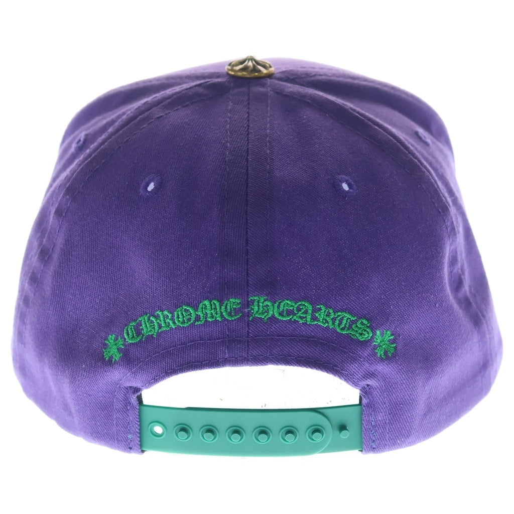 CHROME HEARTS(クロムハーツ) CH HAT CH刺繍ベースボールキャップ 帽子 パープル/グリーン