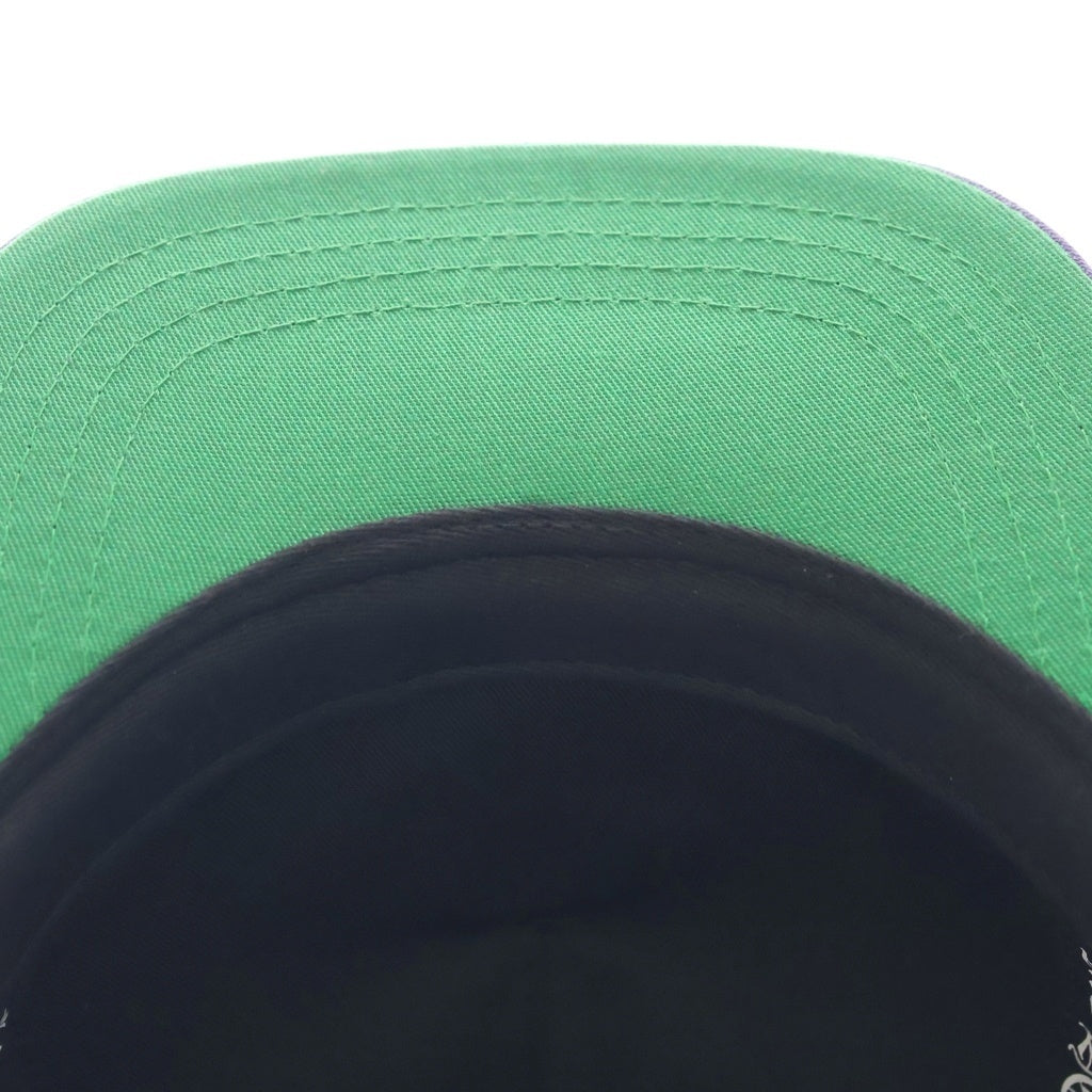 CHROME HEARTS(クロムハーツ) CH HAT CH刺繍ベースボールキャップ 帽子 パープル/グリーン