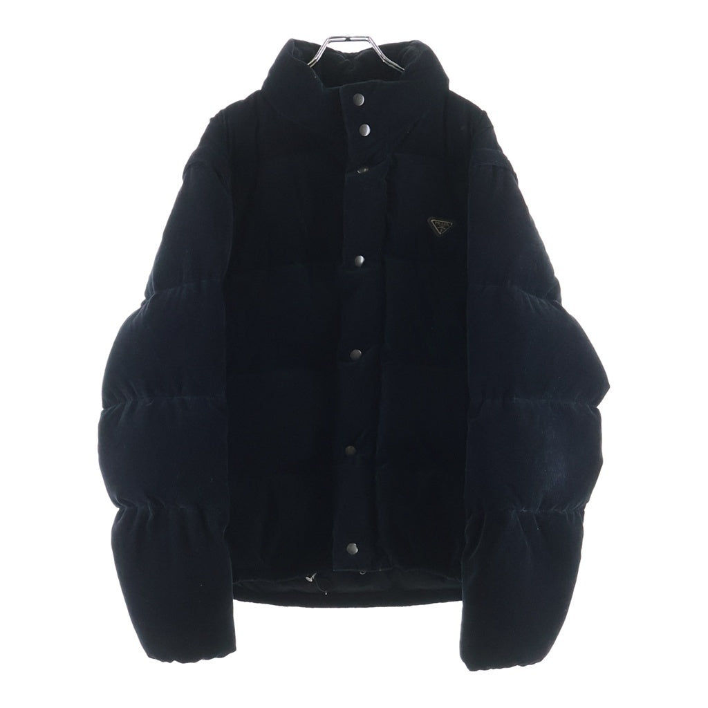 PRADA(プラダ) 25AW ミディアムウェイト コーデュロイ ダウンジャケット ブラック SGC946 S000