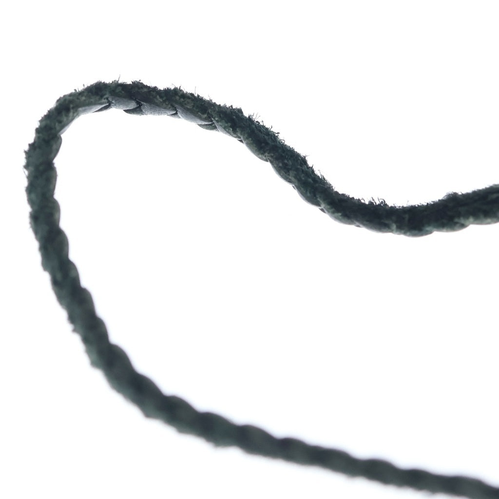 CHROME HEARTS(クロムハーツ) LEATHER BRAID SCROLL ネックレス レザーブレイドネックレス ブラック/シルバー BCA377