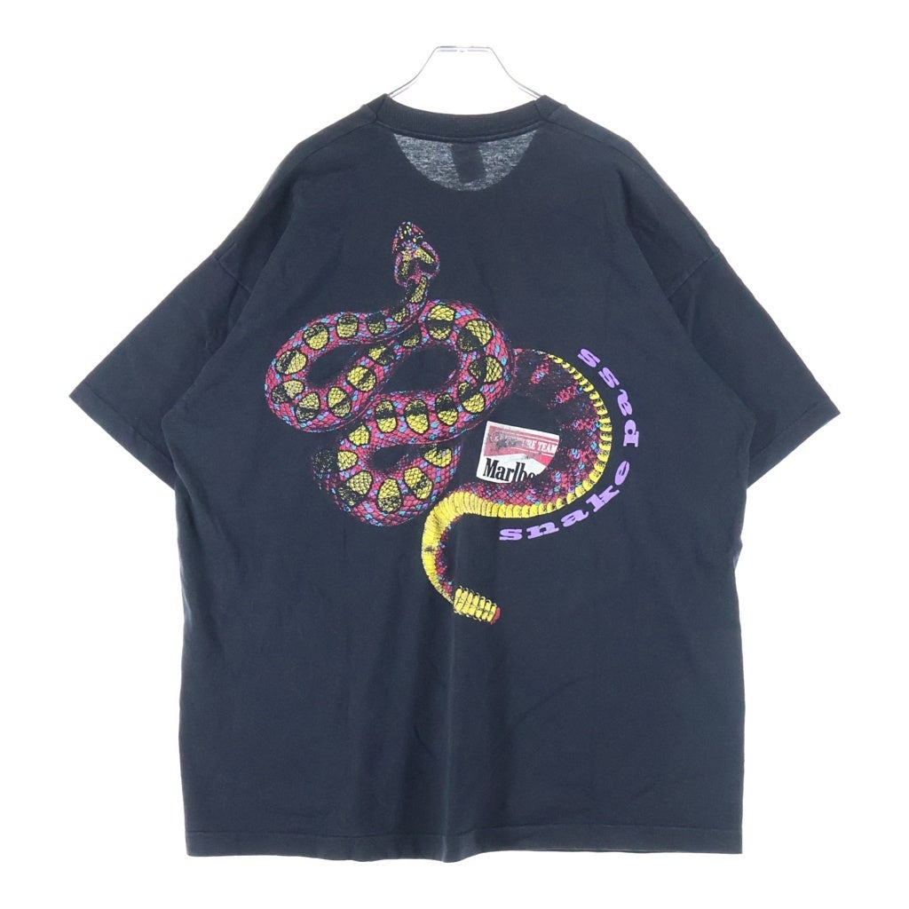 VINTAGE(ヴィンテージ) MARLBORO SNAKE PASS マルボロ スネイクパス 半袖Tシャツカットソー ブラック