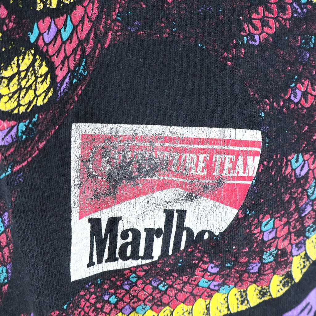 VINTAGE(ヴィンテージ) MARLBORO SNAKE PASS マルボロ スネイクパス 半袖Tシャツカットソー ブラック