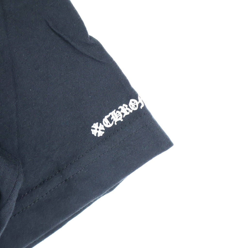 CHROME HEARTS(クロムハーツ) SCROLL LABEL T-SHIRT スクロールラベルプリント クルーネックポケット 半袖Tシャツ カットソー ブラック