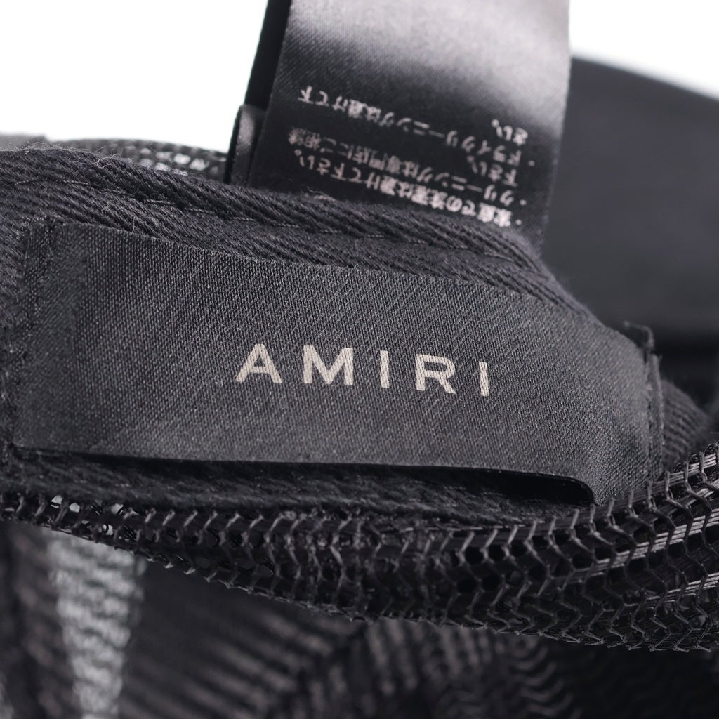 AMIRI(アミリ) 3 STAR TRUCKER CAP メッシュ 3スターキャップ 帽子 ブラック SRXMAH002SMRBC015