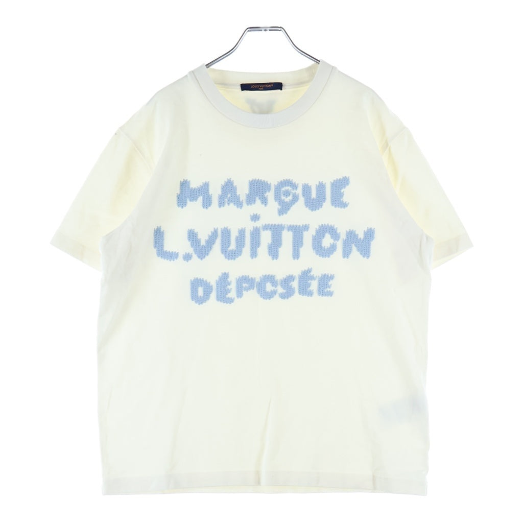 LOUIS VUITTON(ルイヴィトン) 26SS エンブロイダリー シグネチャー 半袖Tシャツカットソー ホワイト RM261MJ NPL HUY41W