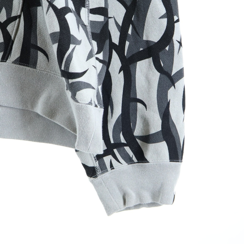 A BATHING APE(アベイシングエイプ) ×NEIGHBORHOOD TRIBAL CAMO HALF ZIP ネイバーフッド トライバルカモ ハーフジップ スウェット グレー 001PPK731908C