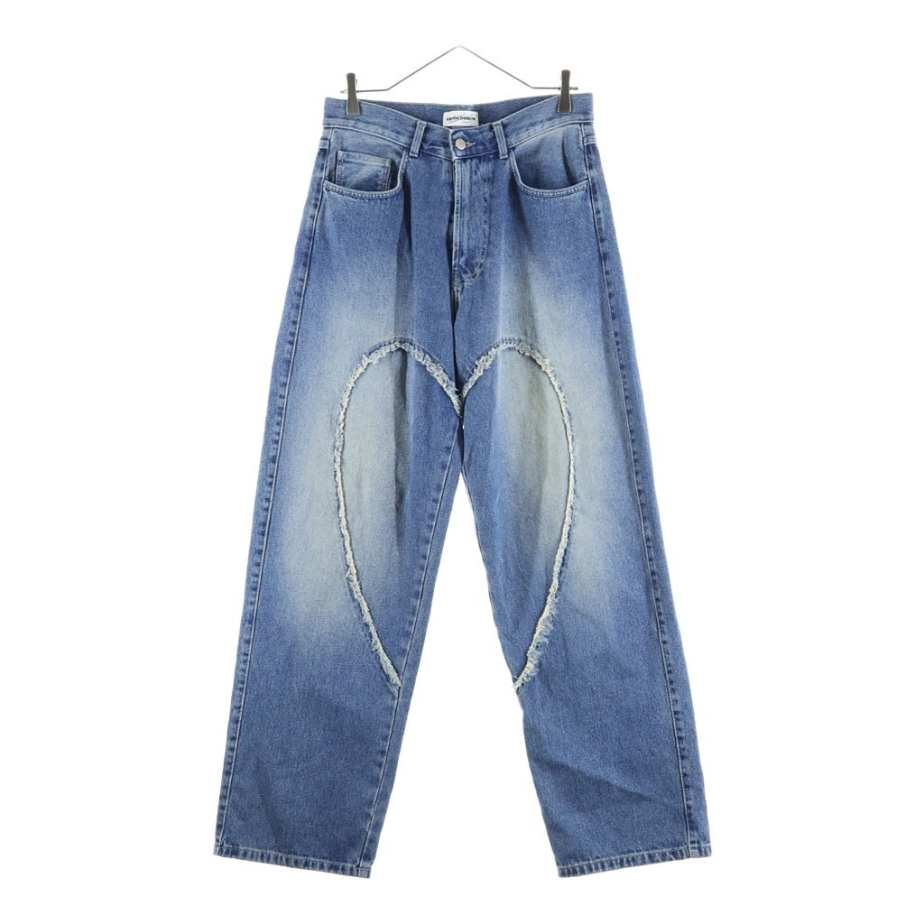 NO BRAND(ノーブランド) CARNE BOLIENTE LOVE PANTS 00'S カルネボレンテ ラブパンツ ハートデザインデニムパンツ インディゴ SS25DP0302