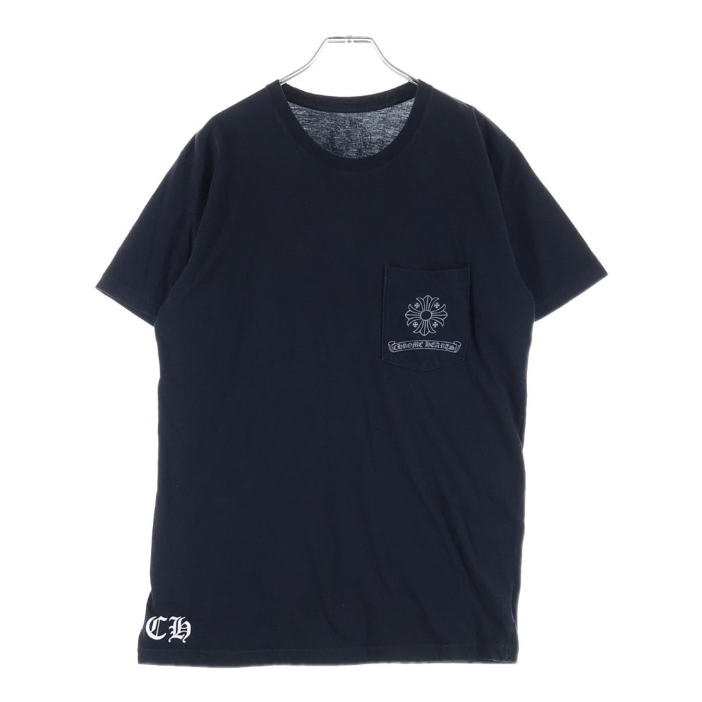 CHROME HEARTS(クロムハーツ) CH S/S フレームドクロス バック CHプラスプリント 半袖Tシャツカットソー ブラック