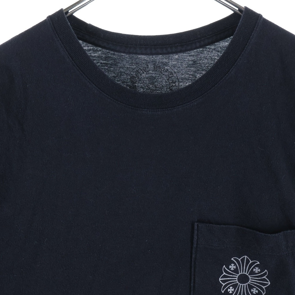 CHROME HEARTS(クロムハーツ) CH S/S フレームドクロス バック CHプラスプリント 半袖Tシャツカットソー ブラック