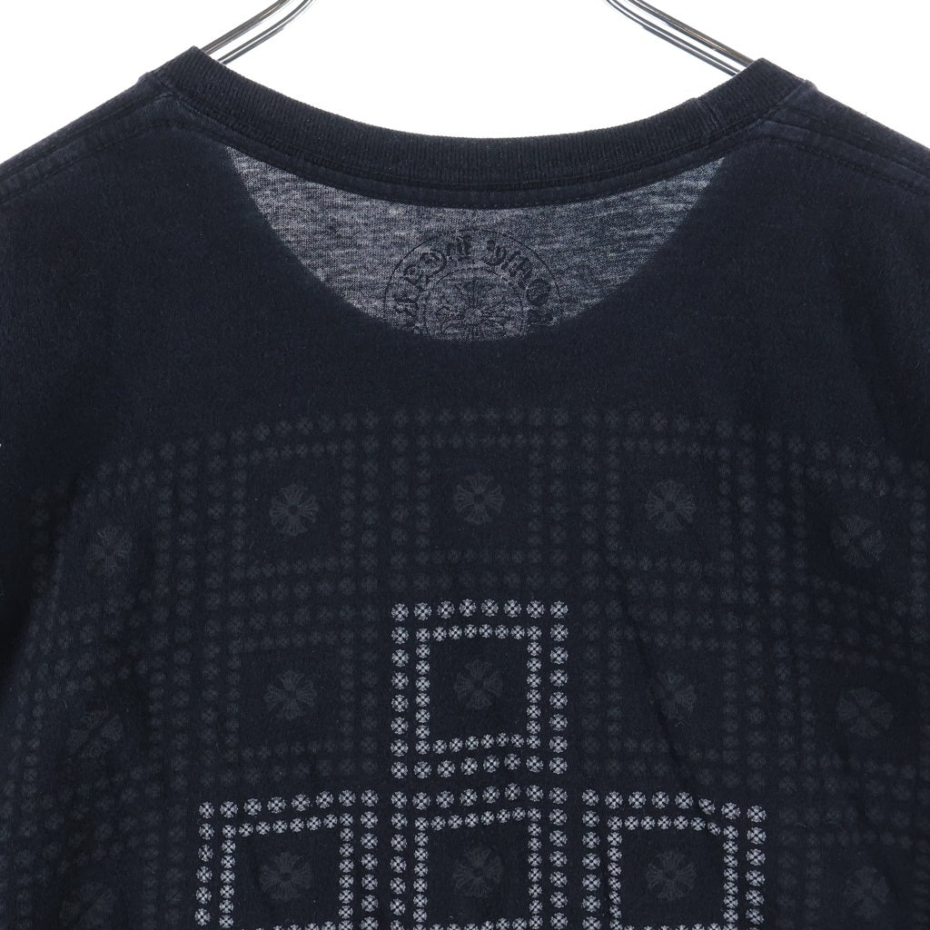 CHROME HEARTS(クロムハーツ) CH S/S フレームドクロス バック CHプラスプリント 半袖Tシャツカットソー ブラック