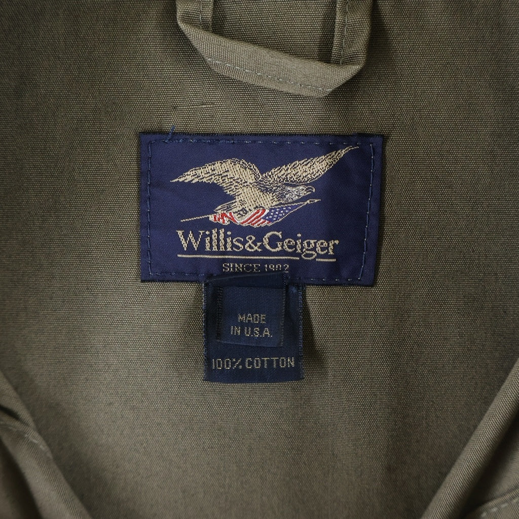 VINTAGE(ヴィンテージ) 90S Willis&Geiger HEMINGWAY BUSH JACKET ウィリスアンドガイガー ヘミングウェイブッシュジャケット ミリタリージャケット カーキ