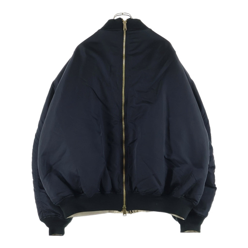 VETEMENTS(ヴェトモン) リバーシブルダブルジップ MA-1ブルゾンジャケット ブラック UAH21JA001