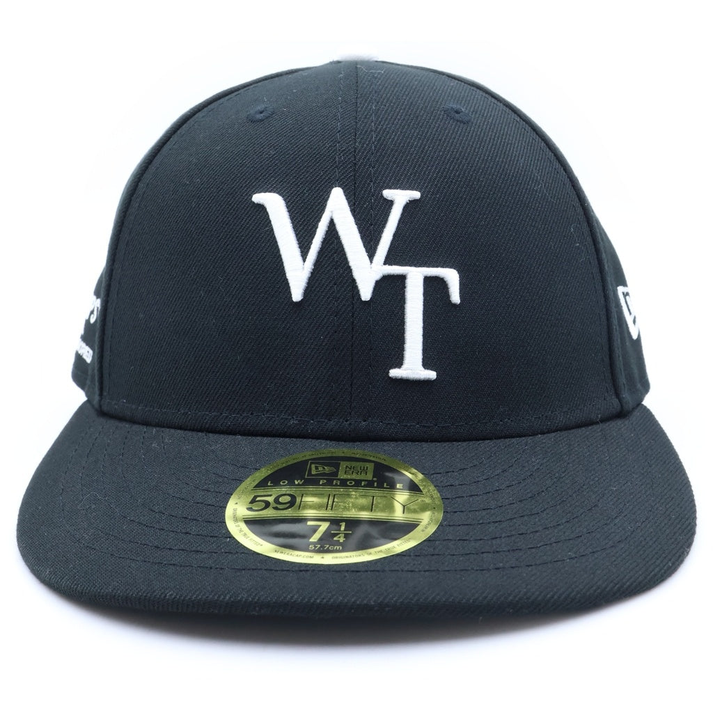WTAPS(ダブルタップス) ×NEW ERA 59FIFTY ロゴ刺繍 ベースボールキャップ 帽子 ブラック
