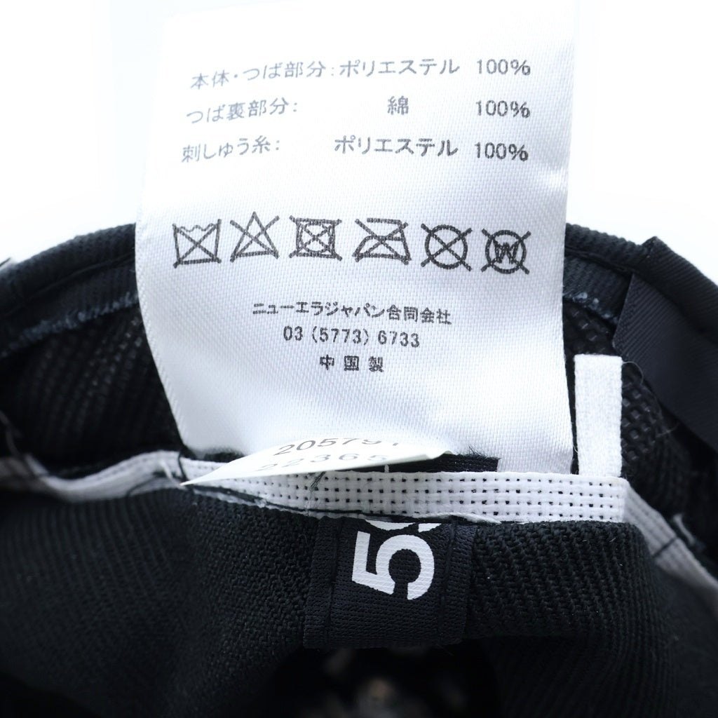 WTAPS(ダブルタップス) ×NEW ERA 59FIFTY ロゴ刺繍 ベースボールキャップ 帽子 ブラック