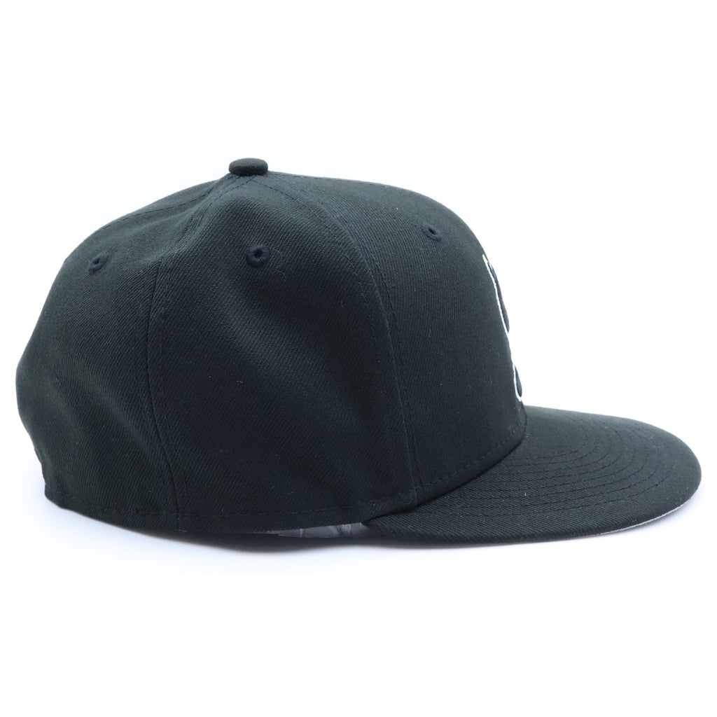 SUPREME(シュプリーム) 22AW ×NEW ERA59FIFTY S Logo Baseball Cap 鬼ロゴ ベースボールキャップ ブラック