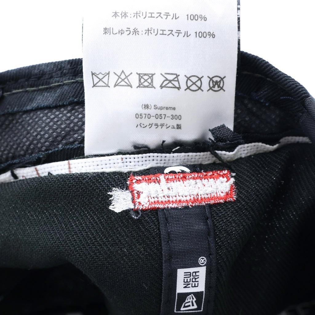 SUPREME(シュプリーム) 22AW ×NEW ERA59FIFTY S Logo Baseball Cap 鬼ロゴ ベースボールキャップ ブラック