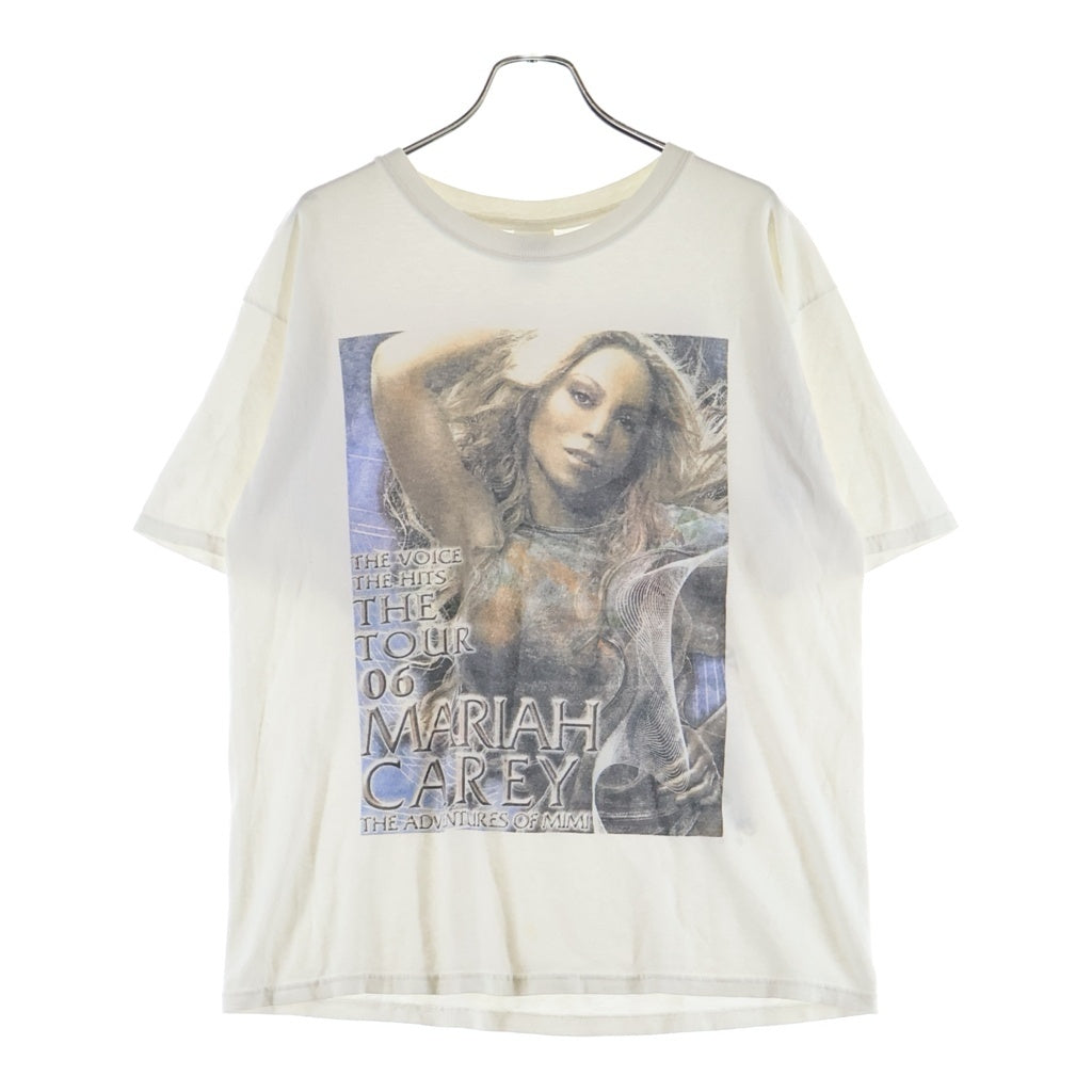 VINTAGE(ヴィンテージ) 00S MARIAH CAREY VOICE HITS THE TOUR 2006 マライアキャリー 両面プリント半袖Tシャツカットソー ホワイト